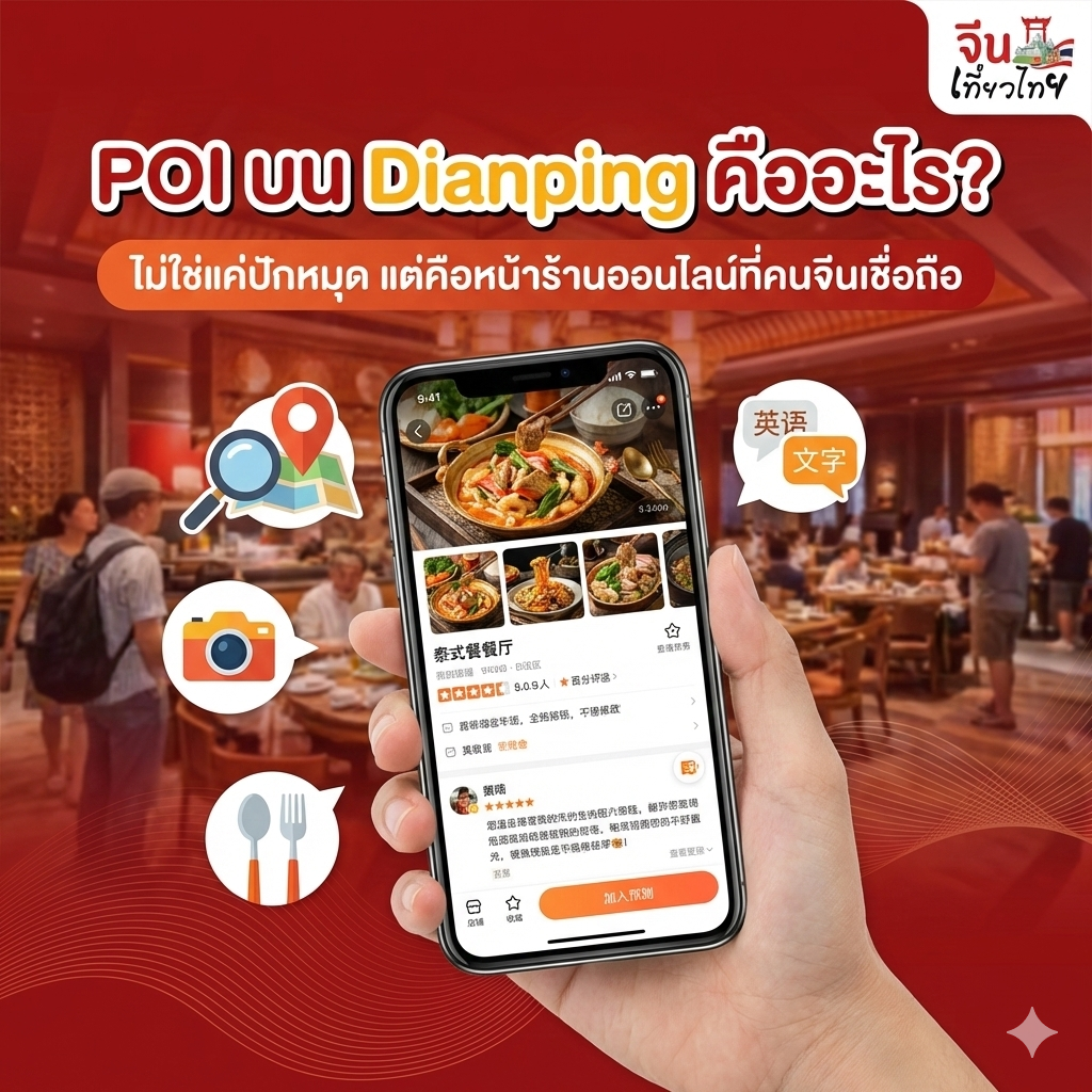 POI บน Dianping คืออะไร? เช็กลิสต์ให้ร้านค้นหาเจอ
