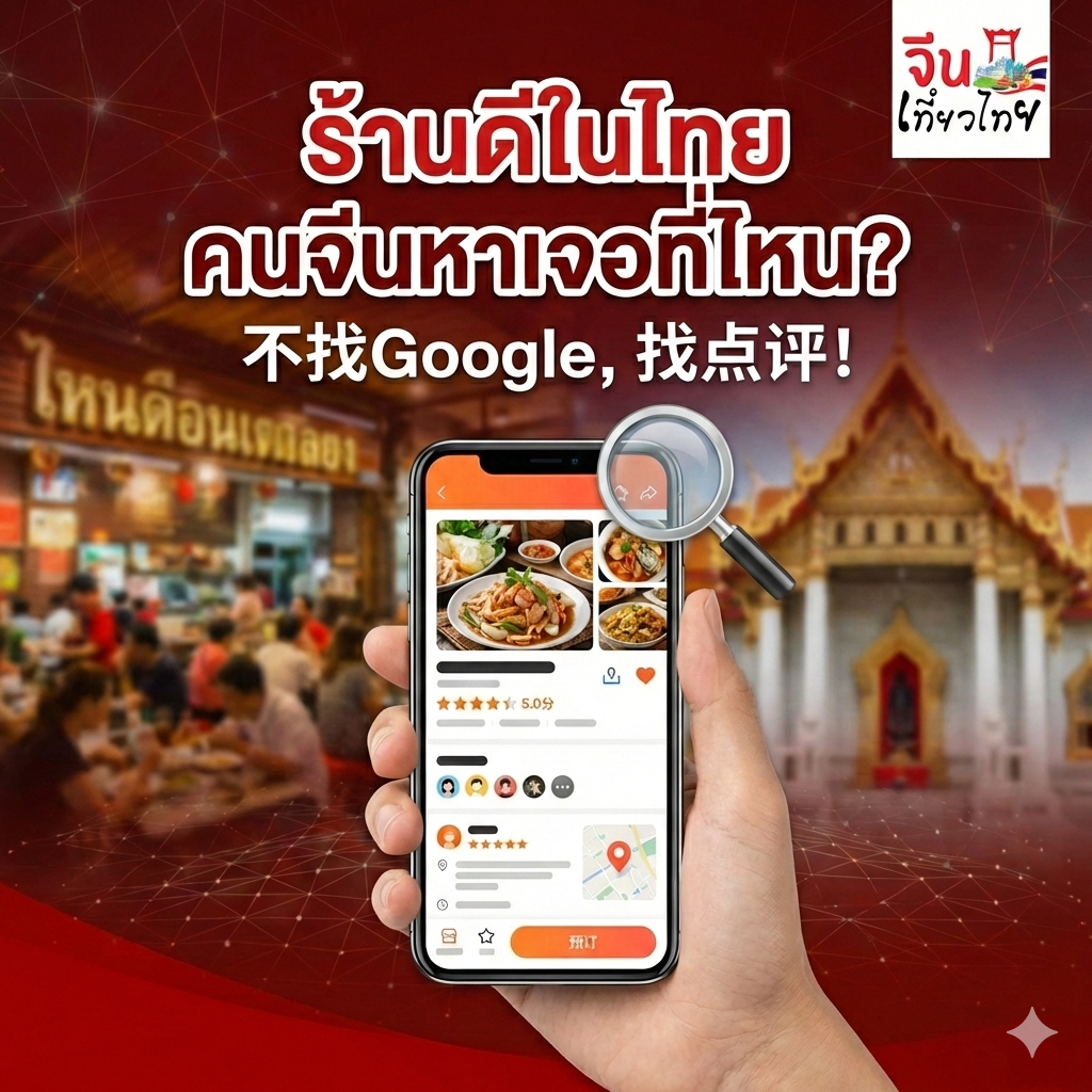 คนจีนหา “ร้านดีในไทย” จากที่ไหน ถ้าไม่ใช่ Google?
