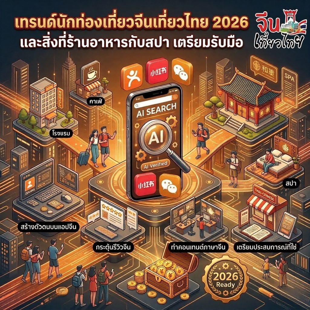 เทรนด์นักท่องเที่ยวจีนเที่ยวไทย 2026 และสิ่งที่ร้านอาหารกับนวด/สปา เตรียมรับมือ
