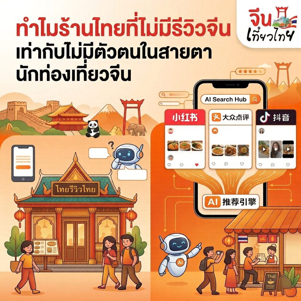 ทำไมร้านไทยที่ไม่มี รีวิวจีน เท่ากับไม่มีตัวตนในสายตานักท่องเที่ยวจีน